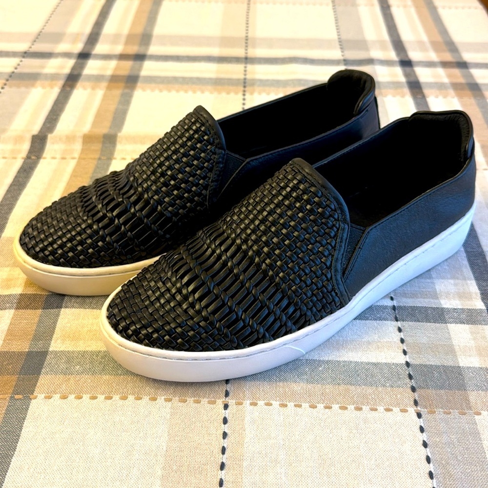Jo Mercer woven leather slides. Super cute and only worn twice.